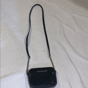 Michael Kors mini black crossbody bag